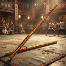 에프몰 쭈욱 늘어나는 드래곤 황금 여의봉 무기 장난감 체육관 시장놀이, 1개, 골드