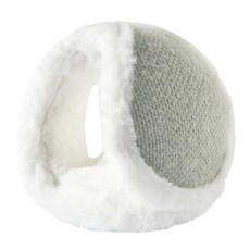 Epsion 남성용 여성용 단색 귀마개 겨울 플러시 안감 라이딩 이어 워머 백웨어 접이식 커버 회색. 원사이즈 294239