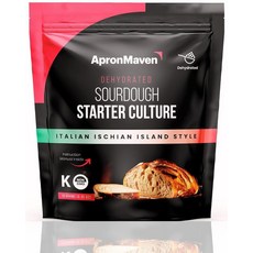 Apron Maven Sourdough 스타터 | 이탈리아 이스키안 아일랜드 스타일 | 달콤한 맛의 부드러운 질감의 빵과 페이스트리 | 대담하고 풍미가 풍부한 장인 빵을 위한, 이탈리아 이스키안 섬 스타일