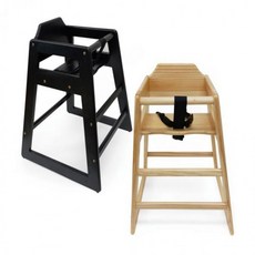 조립식 레스토랑 유아 아동 어린이 카페 보조 식탁 의자, 색상블랙, 아동용의자