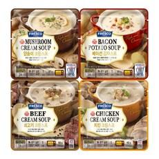 오뚜기 프레스코 180g 스프 4종 3개씩(양송이+베이컨감자+치킨크림+쇠고기크림), 1세트, 2.16kg