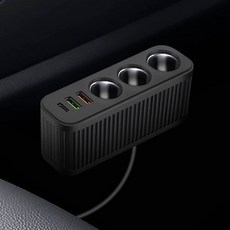 시크릿 이지3 제트 멀티 시거잭 충전 소켓, 1개, 3구