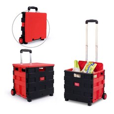 미니 자동차 트렁크 트롤리 상자 수납함 보관 박스, 1개, D. +