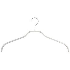 德國MAWA 時尚無痕止滑衣架36cm(白色/10入)-兒童專用防滑無痕衣架, 輕柔白, 1套