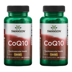 Swanson 斯旺森 輔酶Q10膠囊 120mg, 100顆, 2罐