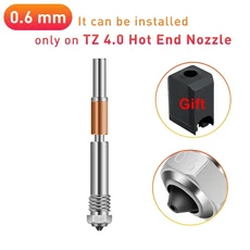 BambuLab P1S X1 용 TZ4.0엔드 업그레이드 Lab 3D 프린터 부품 일체형 경화 강철 노즐 키트, 04 1pc 0.6mm