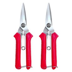 월드크린 다목적 전지가위 레드, 2개