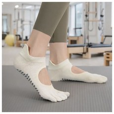 필라테스 토삭스 요가양말 미끄럼방지 통풍 메쉬 논슬립 2켤레 아이보리