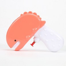 LeLe & Toy childs 兒童水槍玩具 鯊魚造型 透明水箱 按壓式戲水槍 沙灘泳池適用, 恐龍水槍（紅色）, 1個