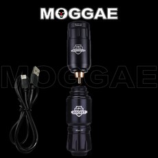 美國伊特諾紋身電筆套組，含原廠刺青色料、無線免插電刺青機、一體針、藍皂、軟色料杯、繃帶，充電式紋身筆, 1個, 「組合式」電筆1+電源1+type C線