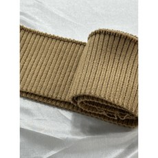 원단스토리 의류용 소매 카라 밑단 골지 시보리 원단 부자재 브라운, 1개