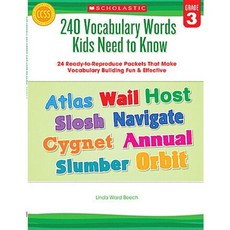 240 Vocabulary Words Kids Need to Know, Scholastic Teaching Resources