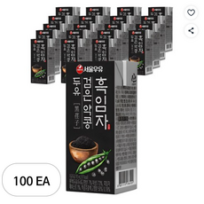 서울우유 흑임자 검은 약콩 두유, 190ml, 100개