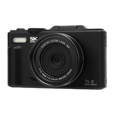 Asixxsix 5K 75MP 18X WiFi Selfie 3 LED Vlogging 디지털 카메라 줌 여행 카메라 인치