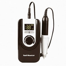 Nail Master 便攜式電動磨甲機, 1個, 黑色