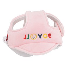 雪倫小舖寶寶防摔帽保護帽，學步防撞安全帽，JJOVCE兒童頭盔護頭帽，柔軟透氣可調節, 粉-F, 1個
