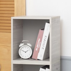 리드디 오픈형 1단 공간박스 책장, 오크화이트, 1개