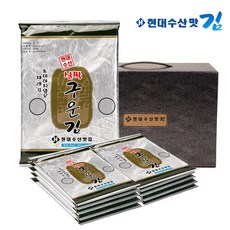 현대수산맛김 보령 대천김 살짝 구운 재래김 8g x 8봉/전장김, 1세트