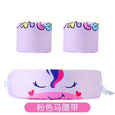 兒童手臂浮力圈 - 兒童泳圈 游泳圈 手臂泳圈 兒童游泳圈 手臂圈 泳圈 兒童救生衣, 粉色馬腰帶, 1個, 粉色馬腰帶