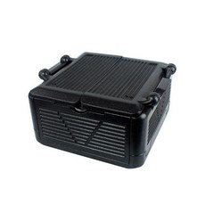 戶外折疊保麗龍保溫箱, 黑色, 36L