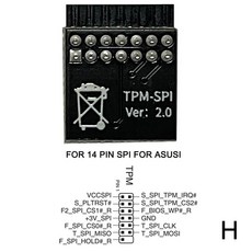 TPM 2 0 암호화 모듈 원격 카드 Windows 11 업그레이드 TPM2 0 모듈 12를 20핀으로 멀티 마더보드 지원, H, 1개