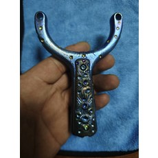 鈦合金 隕石坑炫彩雕刻 硬化表面 射箭用品, 如圖所示, 1個