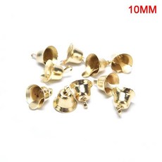 골드 작은 징글벨 금속 벨 크리스마스 트리 파티 장식 공예 홈, 1개, 1. 10mm