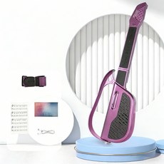 SUUNI 토이 기타 아동 스마트 전자 입문급 접이식, 1개, 자주색