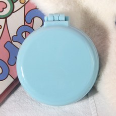 2023 거울이있는 새로운 미니 에어백 빗 여행 헤어 브러시 메이크업 빗 헤어 빗 접이식 마사지 헤어 브러시 라운드 스타일링 도구, 14 빗, 1개