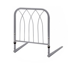 簡約時尚床邊護欄，金屬材質，安裝簡便，守護睡眠安全, 灰色