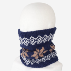 PAMPAS 눈꽃 멀티 넥워머 버프 비니 헤어밴드 마스크 목도리 방한용품 목토시, 네이비, 1개