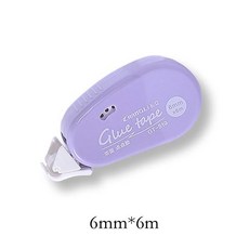 Journamm 6m x 6mm 양면 접착 도트 접착제 테이프 DIY Scrapbooking 콜라주 앨범 학교 문구 용품 롤러, [03] D purple