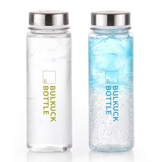 B;PROJECT Bulkuck Tritan不鏽鋼瓶蓋透明水瓶 2入組, 透明, 500ml