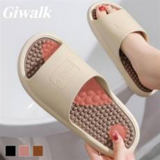 Giwalk 지압슬리퍼 혈자리 다이어트 족저근막염 슬리퍼 남녀공용