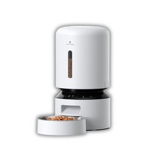PETLIBRO WiFi 連線版 寵物自動餵食器 遠端操控 不鏽鋼, WIFI款 白色單碗, 1個, 5L