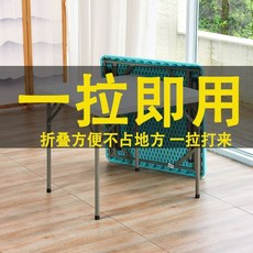 테이블 보조 플라스틱 야외 식탁 정사각, B. 설치가없고 한 번의 풀과 함께 사용하고 시간과 노