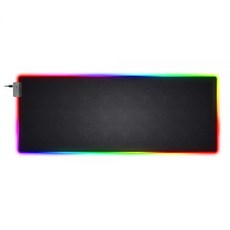SENTRY LED 게이밍 XXL 마우스 패드 데스크매트 12가지 RGB 색상 변형 미끄럼 방지 고무 바닥이 있는 엑스트라 라지 USB 와이어 포함 78.7 x 30.5, SENTRY LED 게이밍 XXL 마우스 패드 데스크매