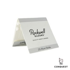 【CONQUEST】加拿大Rockwell 明礬棒 拋棄式旅行組 男士刮鬍後護理 舒緩收斂, 1個