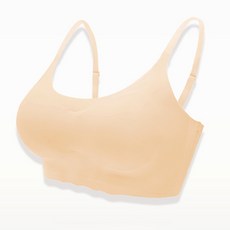 패션파트너 (2color / 3P / 4size) 여성용 끈조절 가능 초경량 노라인 심리스 무봉제 브라 노와이어 스트랩 물결 브라탑 S~XL