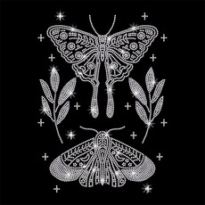 1개 유리 핫픽스 라인스톤 다리미 부착형 아플리케 의상 액세서리 (옷 가방 바지 곤충 장식용) 297x210mm, 혼합색