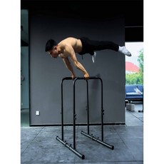 딥스바 평행봉 가정용 이퀄라이저바 딥프레스 철봉 가로바 높이 98-120cm 4단계 조절, 높이 83cm 그린 조절 불가