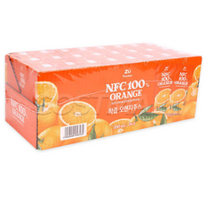 프리미엄 오렌지 착즙주스 쥬스 코스트코, 24개, 200ml