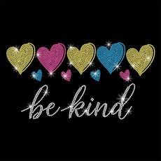 1개 유리 핫픽스 라인스톤 다리미 부착형 아플리케 의상 액세서리 (옷 가방 바지용) 하트 모양 297x210mm, 혼합색