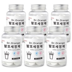 닥터오렌지 발포 세정제 30개입 커피포트 텀블러 세척 발포제, 150g, 6개