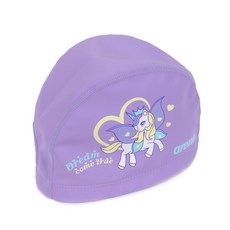 아레나 아동용 유니콘 실리콘 코팅 수영모자 수모 A5AC1AL52, 1개, 퍼플