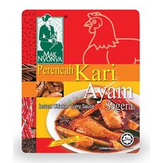 말레이시아 인스턴트 소스 7종 막논야 커리락사 똠얌 페이스트 Mak Nyonya 200g x 2개, 치킨커리   x 2