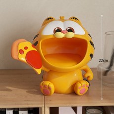 加菲貓鑰匙收納盤 玄關擺件 居家裝飾 託盤 喬遷禮物, 加菲貓大嘴收納, 1個