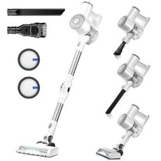 2025년형 프리티케어 무선 청소기 핸디 청소기 W400 하얀색, White