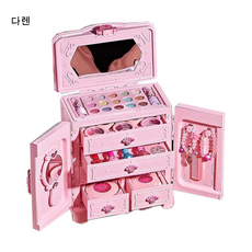 다렌 키즈뷰티 프로페셔널 장남감 메이크업 박스 화장품 화장놀이 명절 선물, 1개, 아동 메이크업 선물 세트-C