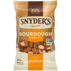 스나이더스 오브 하노버 프레첼 사워도우 니블러 패밀리 사이즈 16 Oz 봉지 Snyder's of Hanover Sourdough Nibblers Pretzels 16 Oz, 453.59g, 1개